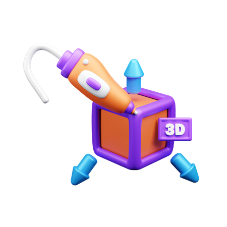 3D cube designing  3D Icon