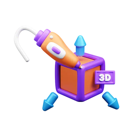 3D cube designing  3D Icon