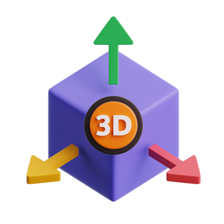 3D cube  3D Icon