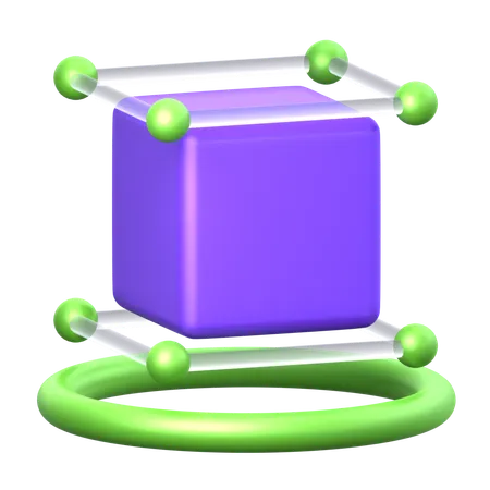 3D Cube Rotation  3D Icon
