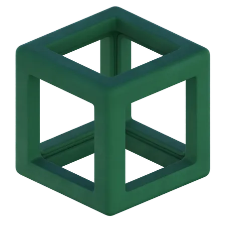3D Cube Shape  3D Icon