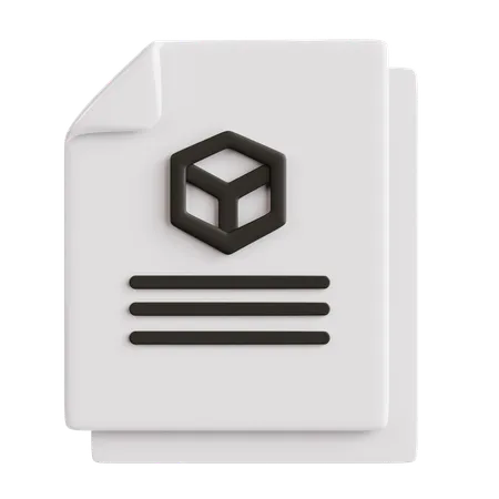 3D-Dateiformat  3D Icon