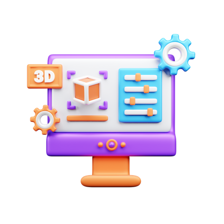 3D designing  3D Icon