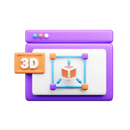 3D designing  3D Icon