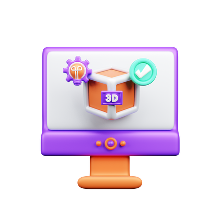 3D Designing  3D Icon