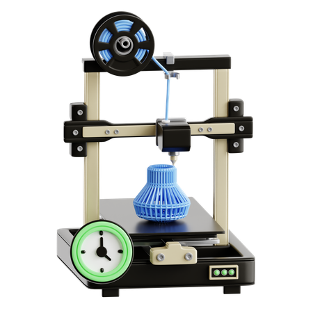 3D Drucker  3D Icon