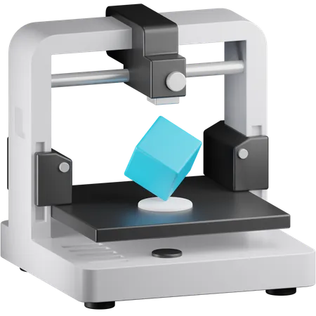 3D Drucker  3D Icon