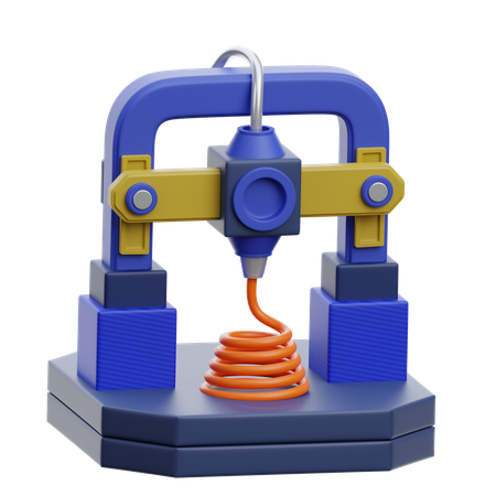 3D Drucker  3D Icon