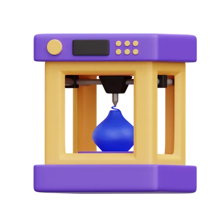 3D Drucker  3D Icon