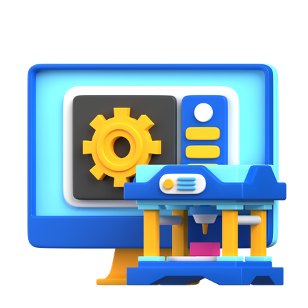 3D-Drucker-Einstellungen  3D Icon