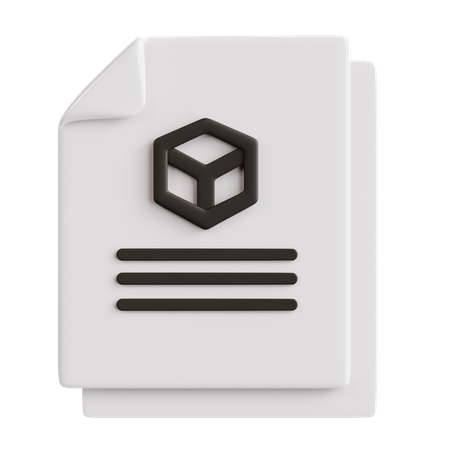 3D File Format  3D Icon