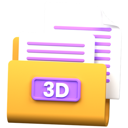 3Dフォルダ  3D Icon