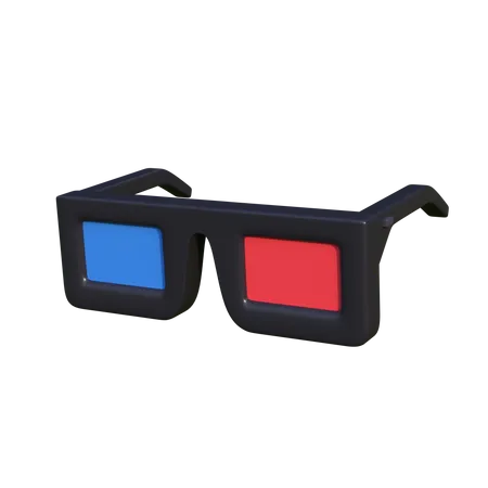 3 D Glasses Icon Perfect For Cinema Theme UI Design 3D Icon