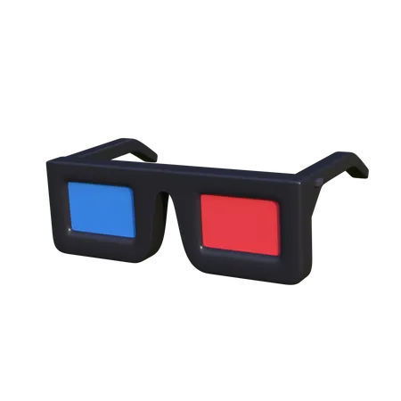 3D Glasses  3D Icon