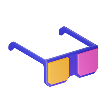 3D Glasses  3D Icon