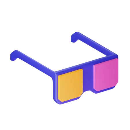 3D Glasses  3D Icon