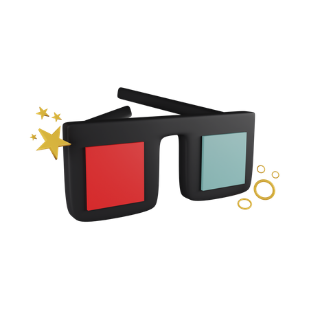 3D Glasses  3D Icon