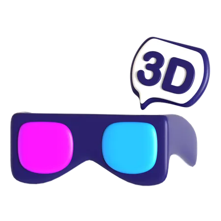 3D Glasses  3D Icon