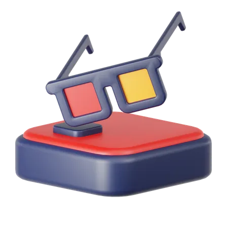 3D Glasses  3D Icon