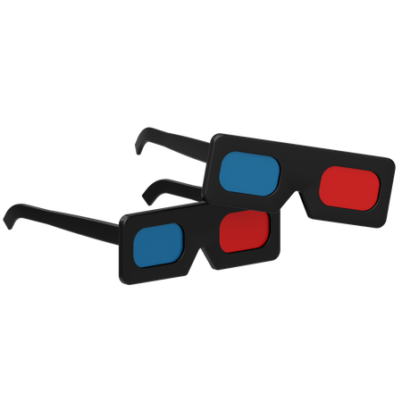 3D Glasses  3D Icon