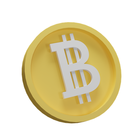 3d Illustration Object icon bit coin Can be used for web, app, info graphic, etc  3D Icon