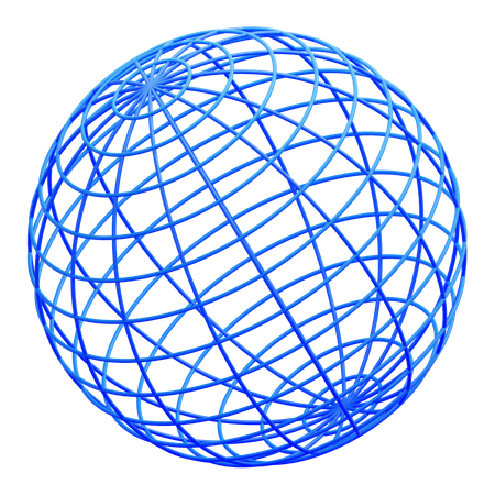 3D Mesh Grid  3D Icon