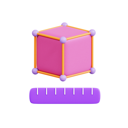 3D Model Measurement  3D Icon