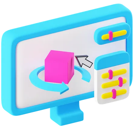 3D 모델링  3D Icon