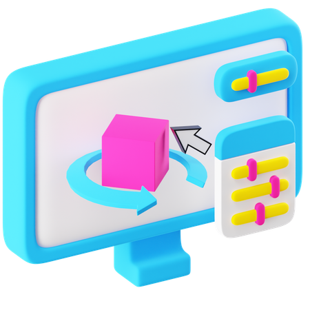 3D Modellierung  3D Icon