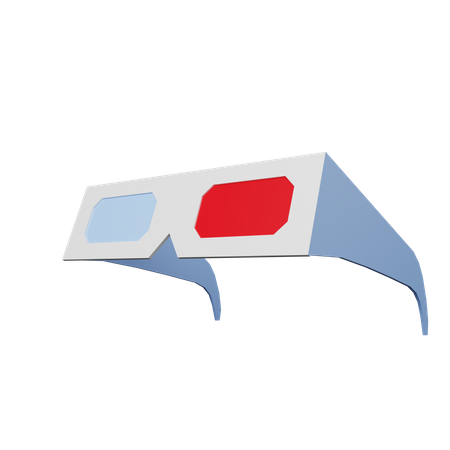 3D movie glasses  3D Illustration