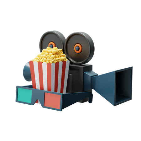 Película 3d  3D Illustration