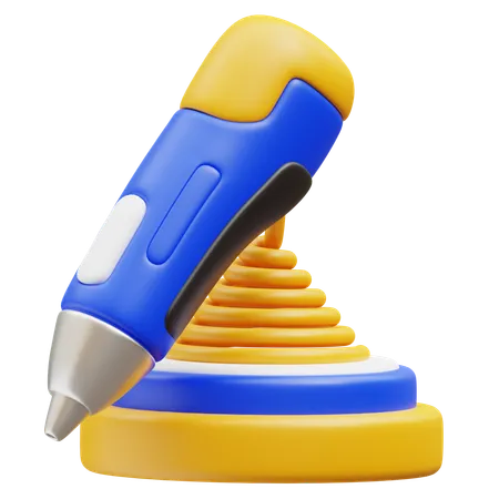 3D Pen  3D Icon