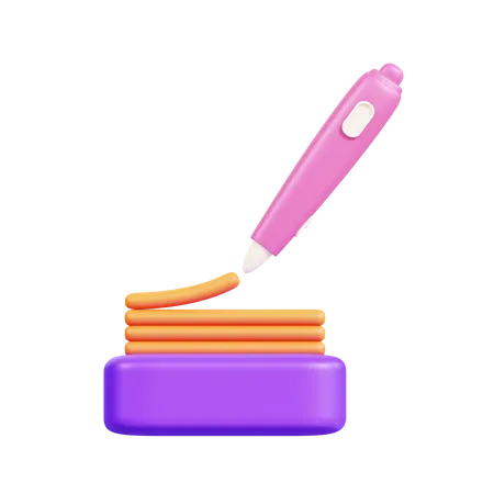 3D Pen  3D Icon