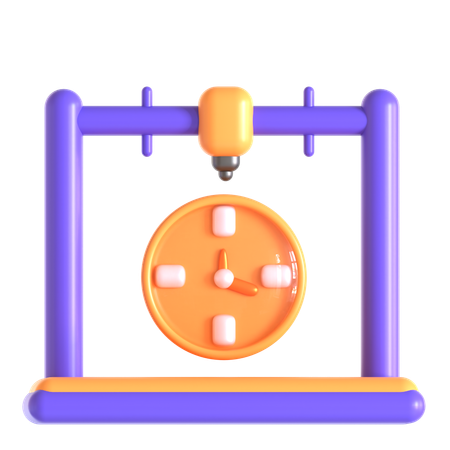 3D Print Time  3D Icon