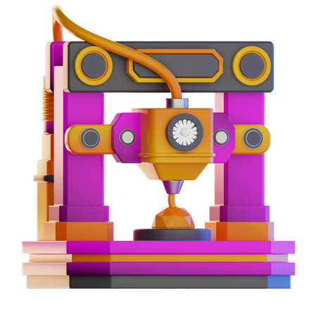 3D printer  3D Icon