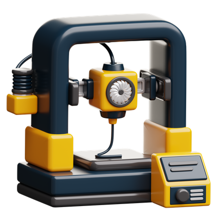 3D Printer  3D Icon