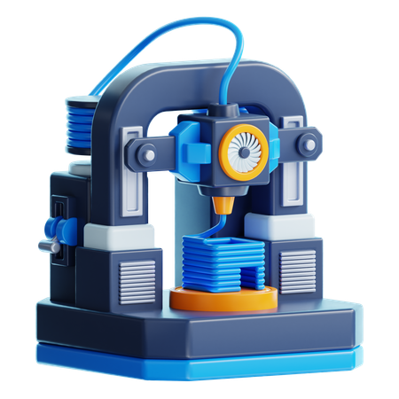 3D PRINTER  3D Icon