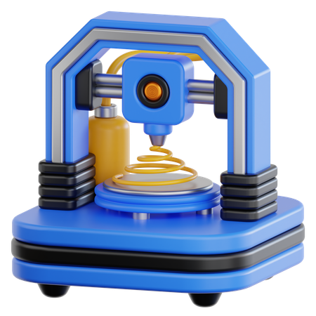 3D Printer  3D Icon