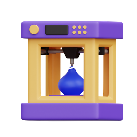 3D Printer  3D Icon