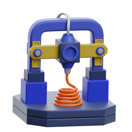 3D PRINTER  3D Icon