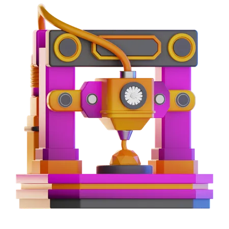 3D printer  3D Icon