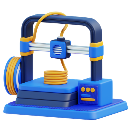 3D Printer  3D Icon