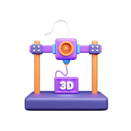 3D printer  3D Icon