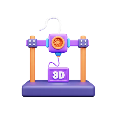 3D printer  3D Icon