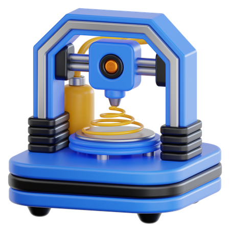 3D Printer  3D Icon