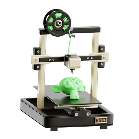 3D Printer  3D Icon