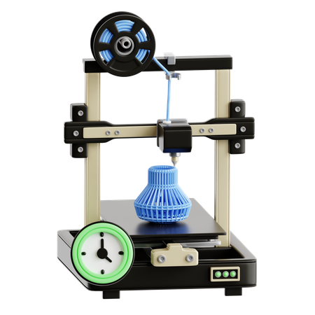 3D Printer  3D Icon