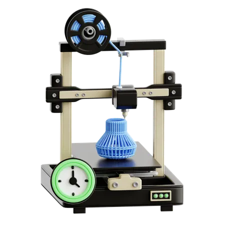 3D Printer  3D Icon