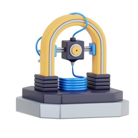3D Printer  3D Icon