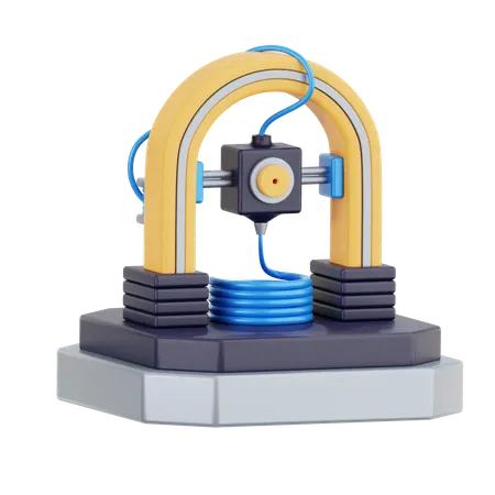 3D Printer  3D Icon